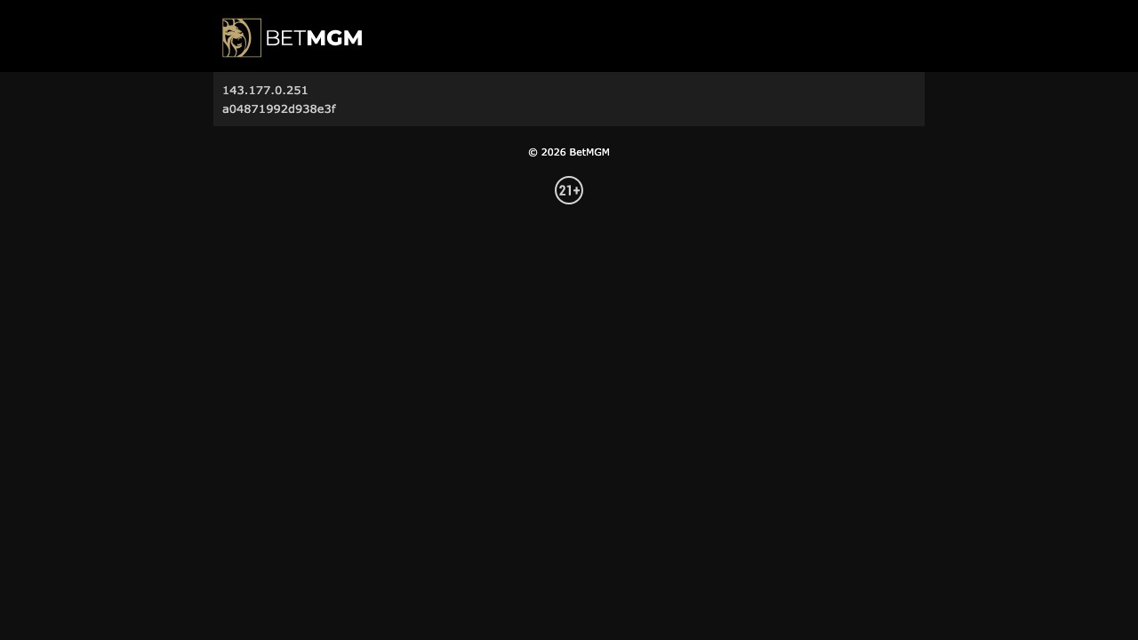 BetMGM — homepage screenshot