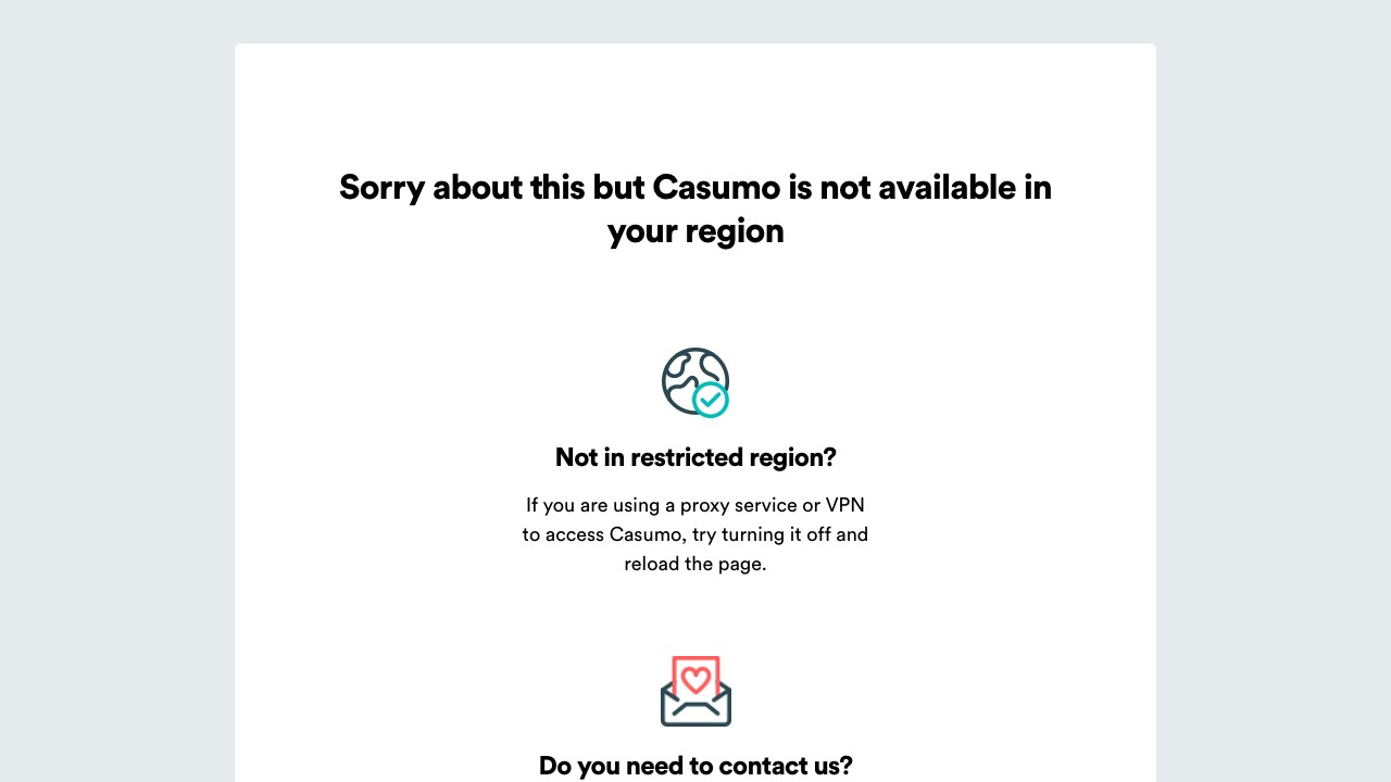 Casumo Casino — homepage screenshot